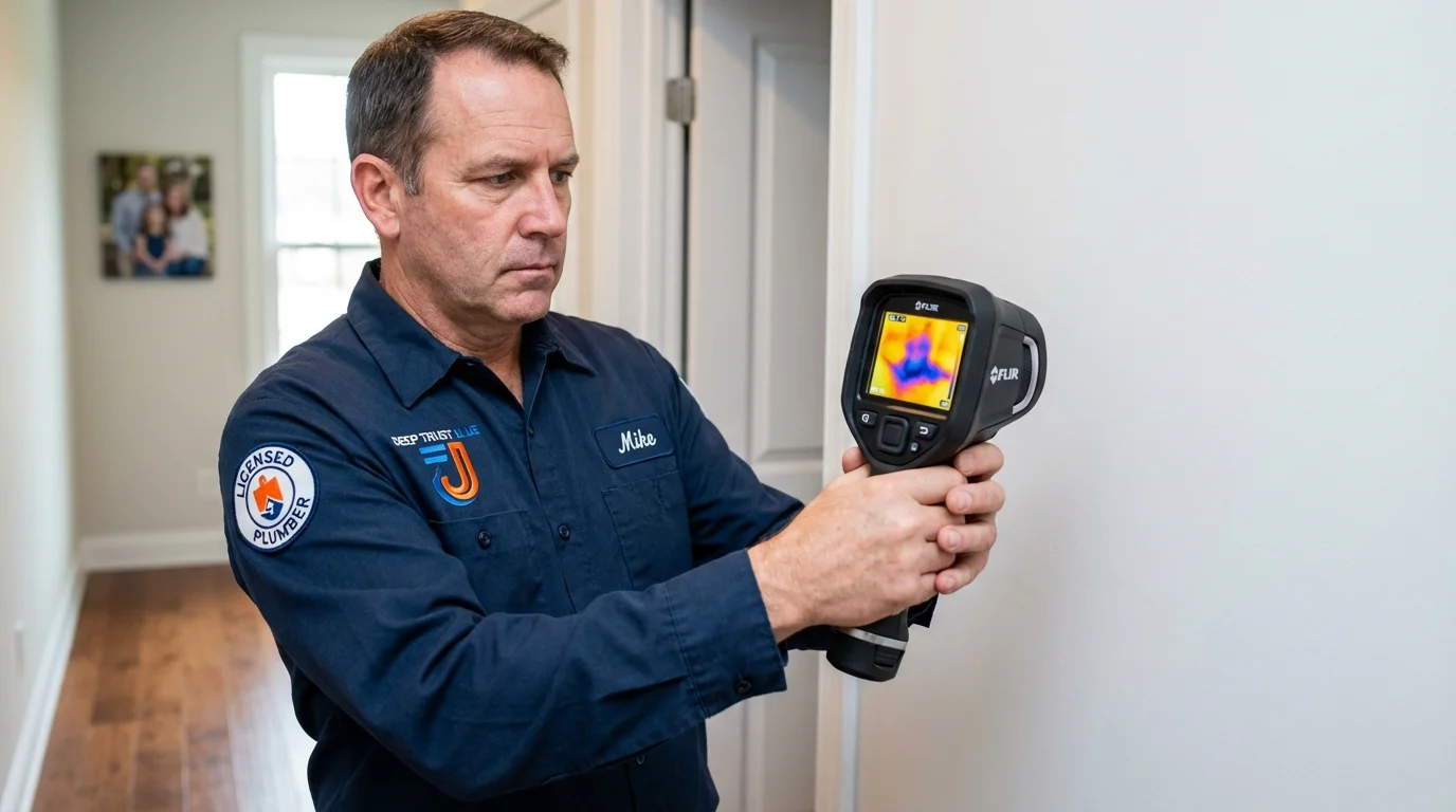 Thermal imaging leak detection by Johns Plumbing LLC in Saint John